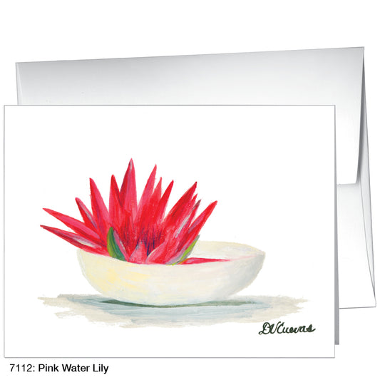 Pink Water Lily, Greeting Card (7112)