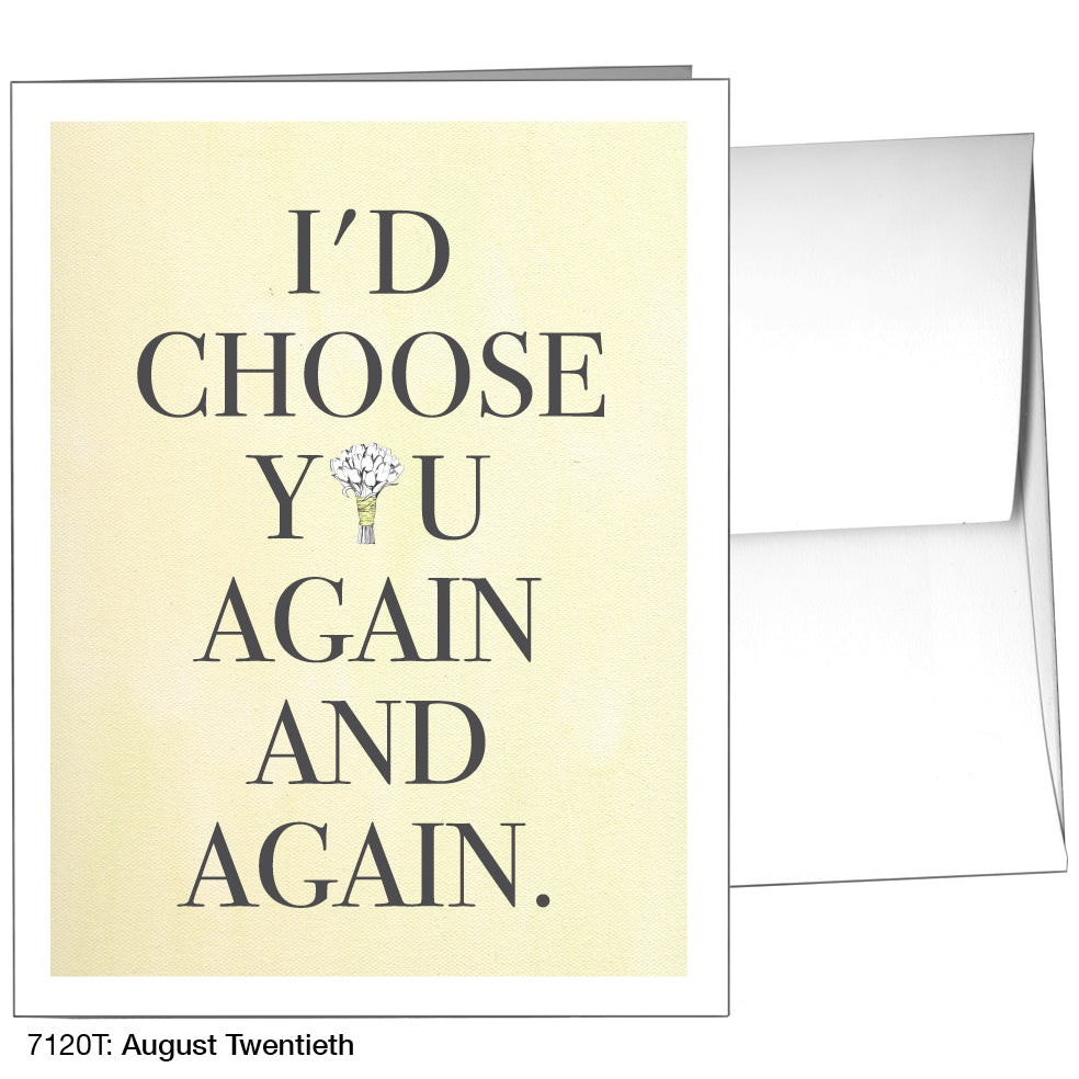 August Twentieth, Greeting Card (7120T)