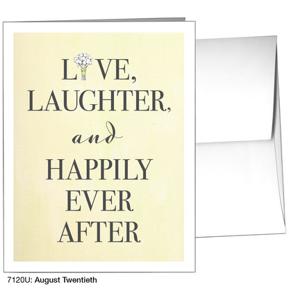 August Twentieth, Greeting Card (7120U)