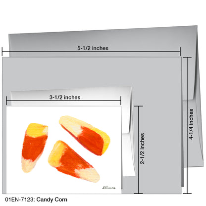 Candy Corn, Greeting Card (7123)