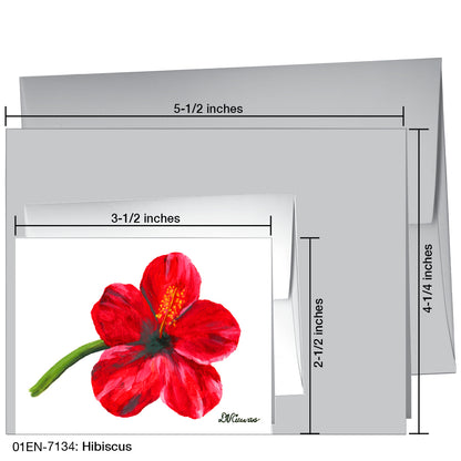 Hibiscus, Greeting Card (7134)