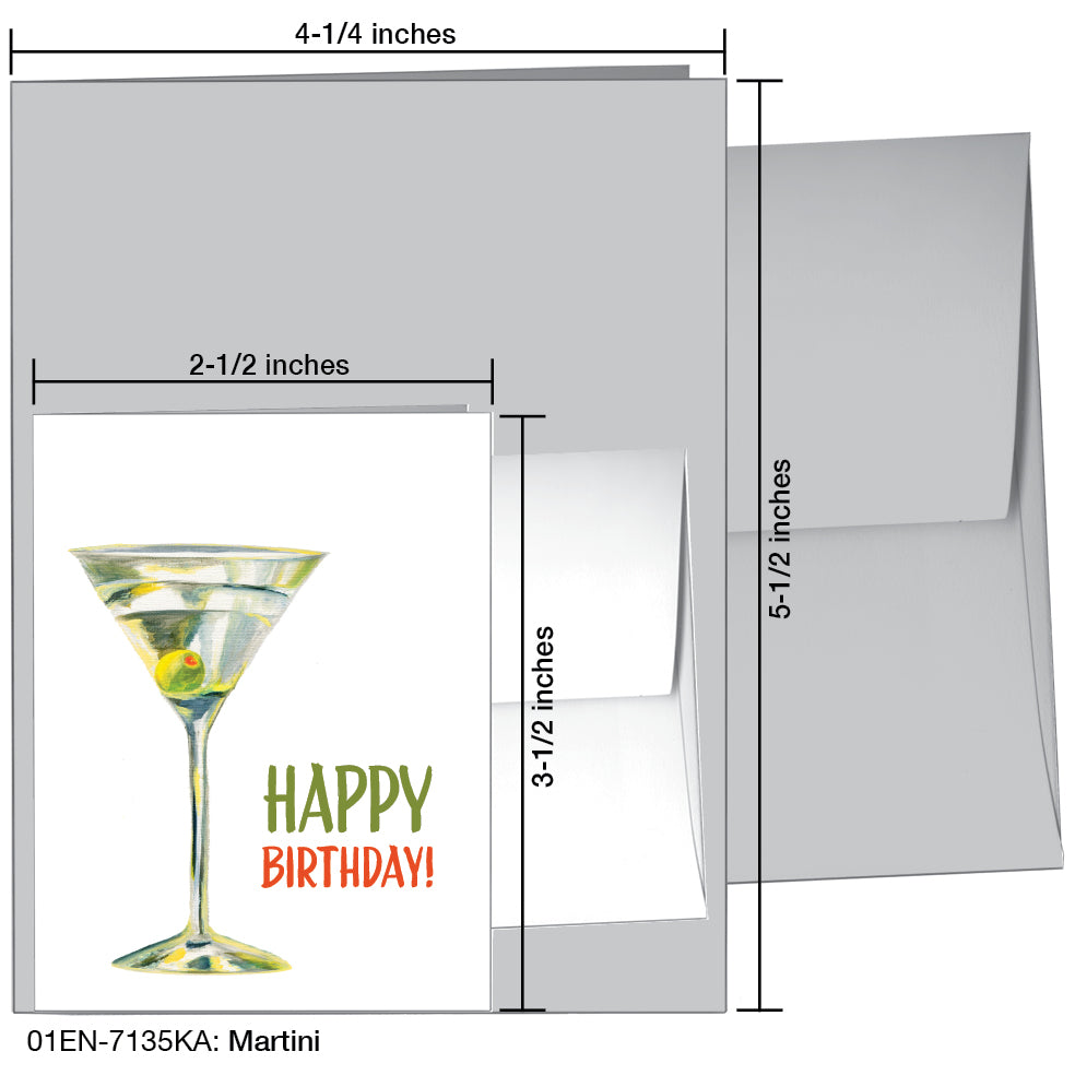 Martini, Greeting Card (7135KA)