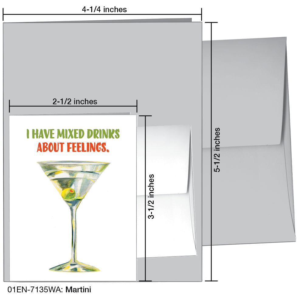 Martini, Greeting Card (7135WA)