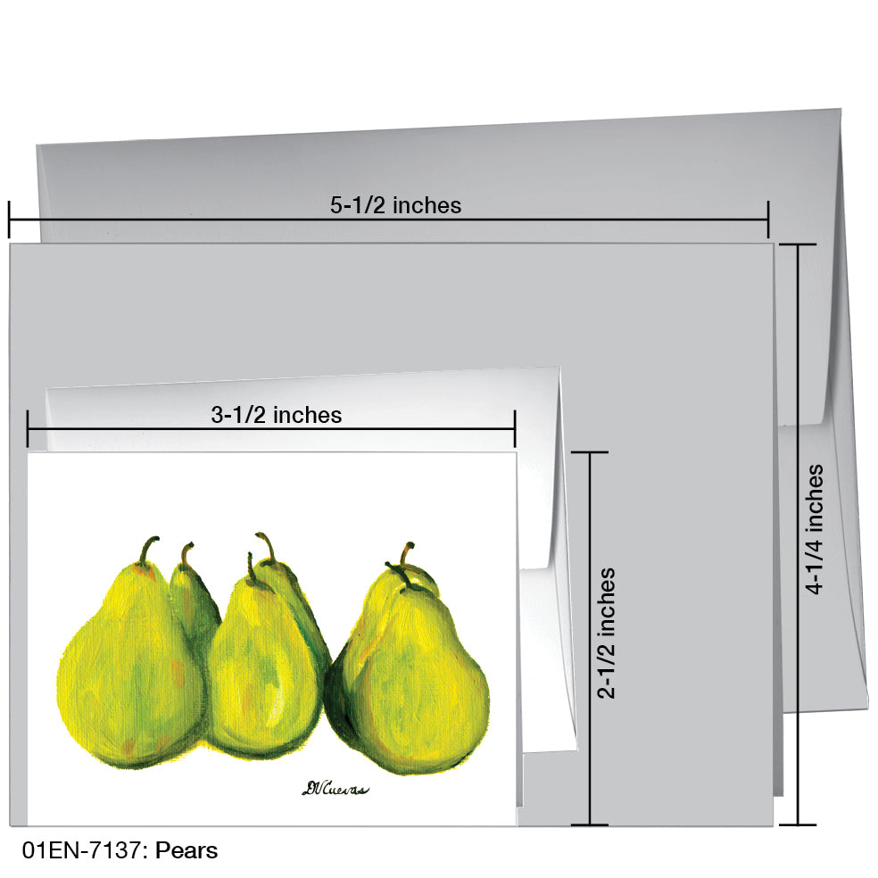 Pears, Greeting Card (7137)