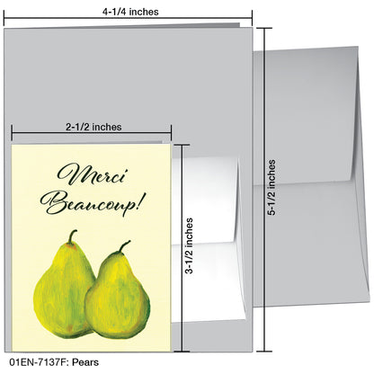 Pears, Greeting Card (7137F)