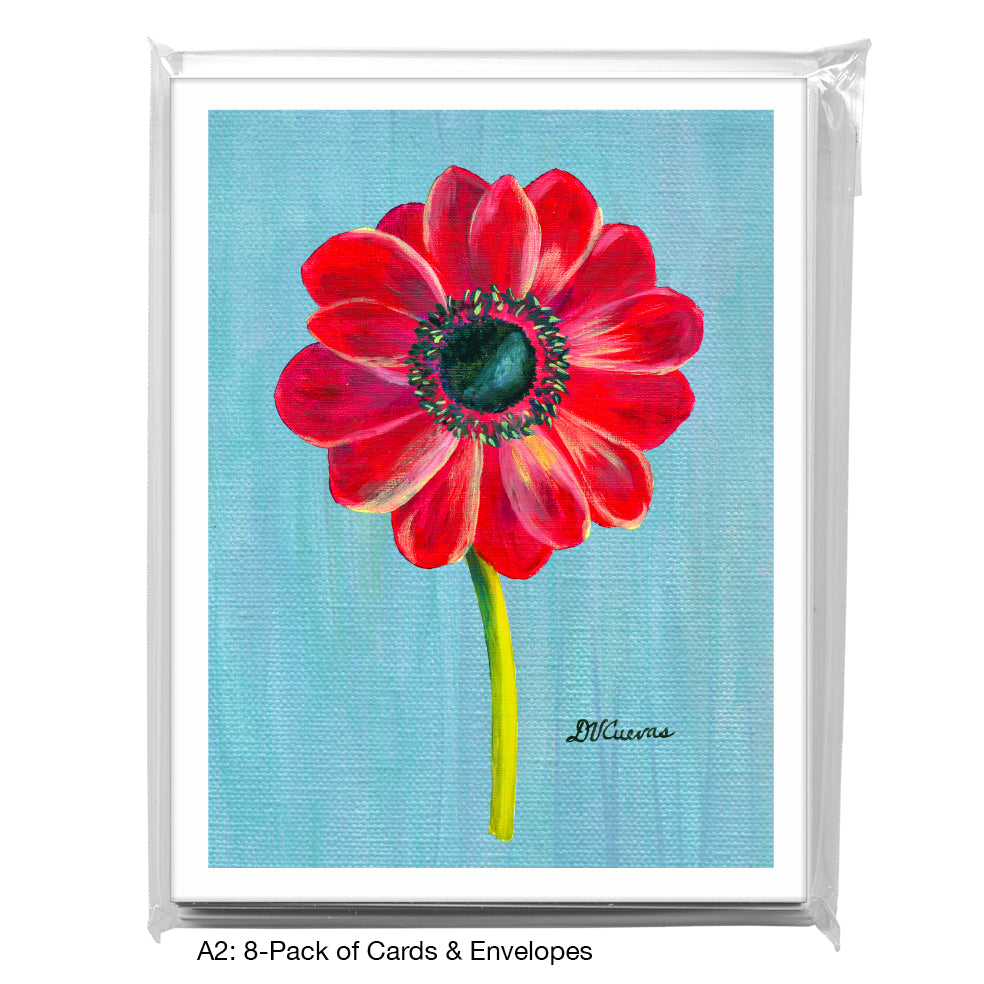 Anemone Magenta, Greeting Card (7149F)