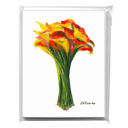 Bunch Of Lilies, Greeting Card (7158)