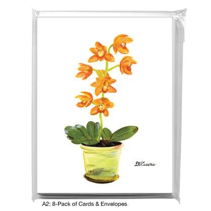 Orchid 'Cybidium', Greeting Card (7169C)