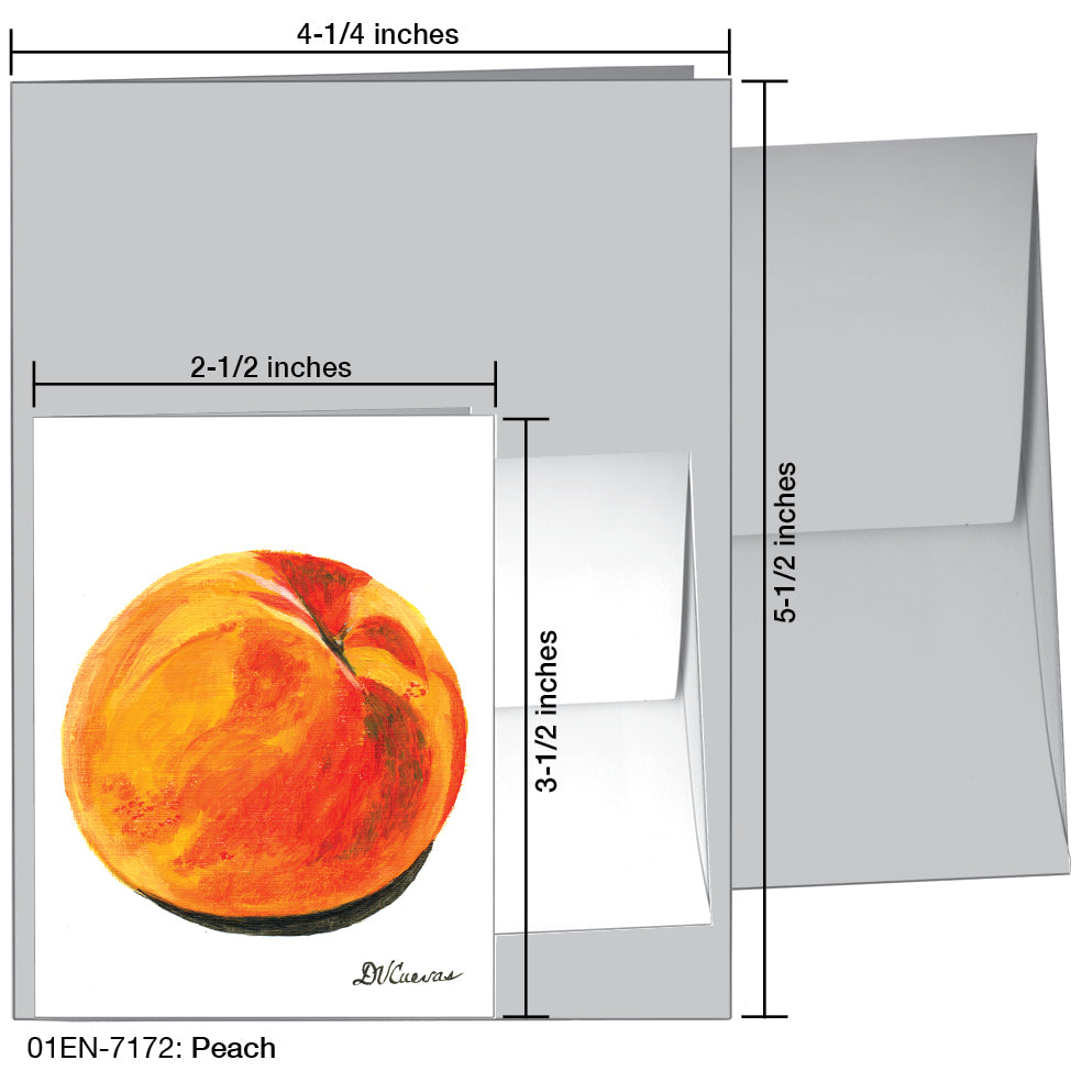 Peach, Greeting Card (7172)