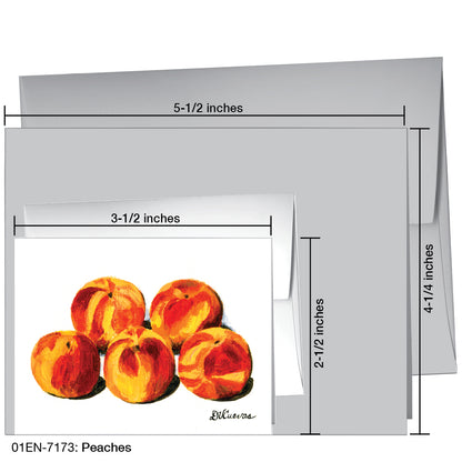 Peaches, Greeting Card (7173)