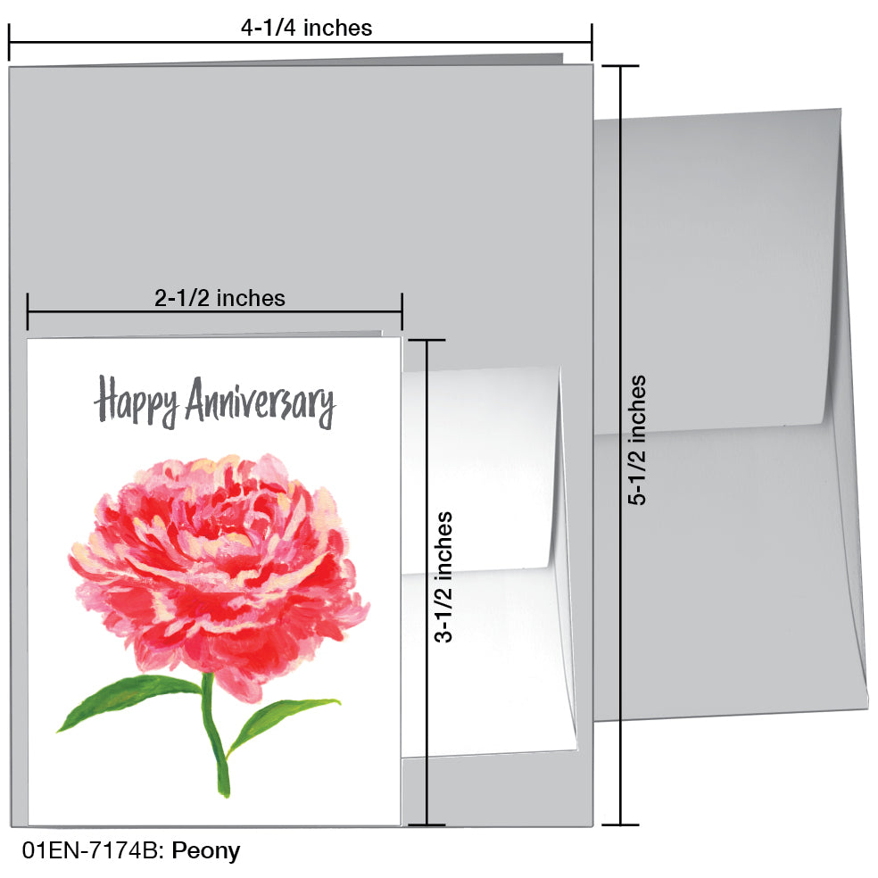 Peony, Greeting Card (7174B)