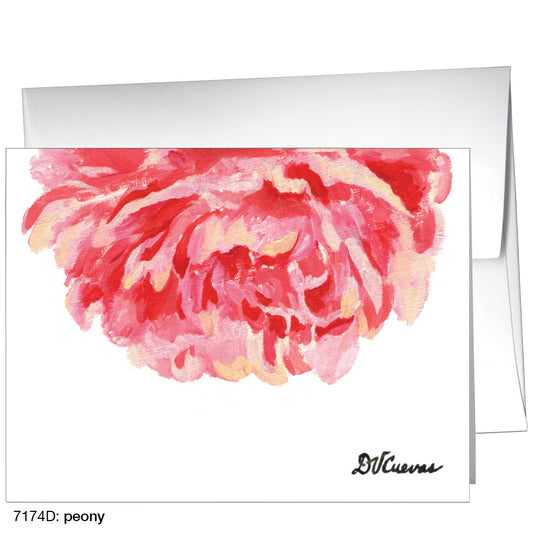 Peony, Greeting Card (7174D)