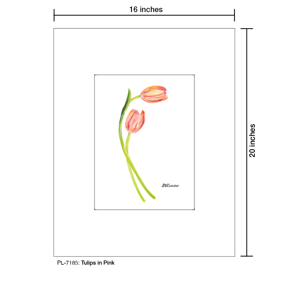 Tulips in Pink, Print (#7185)