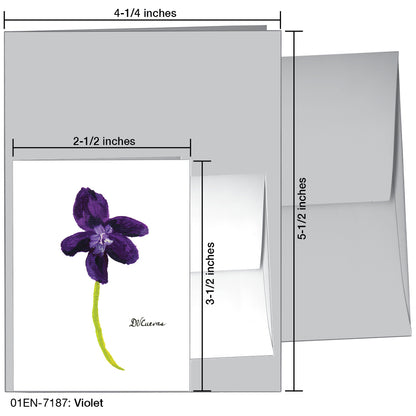 Violet, Greeting Card (7187)