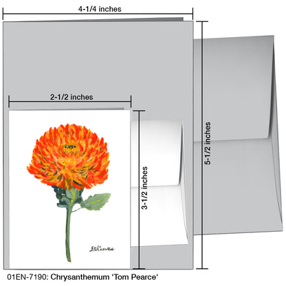 Chrysanthemum 'Tom Pearce', Greeting Card (7190)