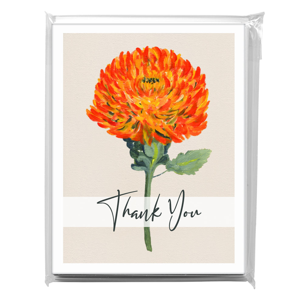 Chrysanthemum 'Tom Pearce', Greeting Card (7190A)