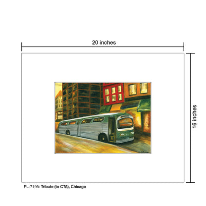 Tribute (to CTA), Chicago, Print (#7195)