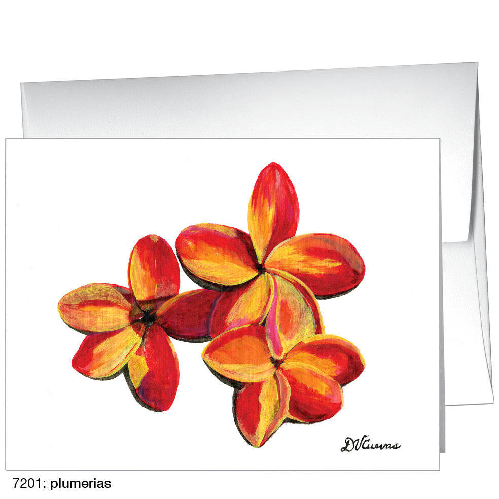 Plumerias, Greeting Card (7201)