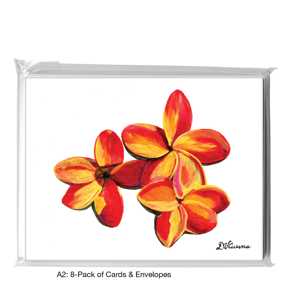 Plumerias, Greeting Card (7201)