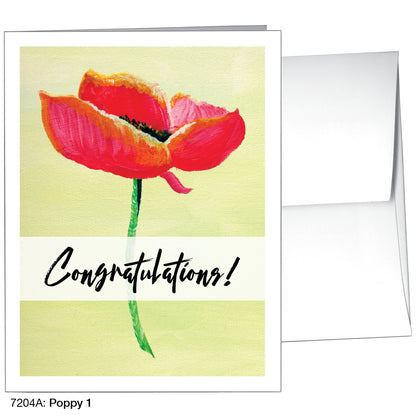 Poppy 01, Greeting Card (7204A)