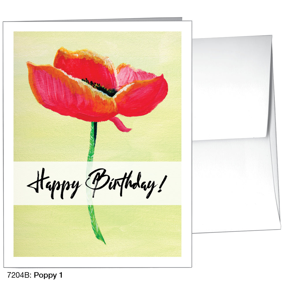 Poppy 01, Greeting Card (7204B)