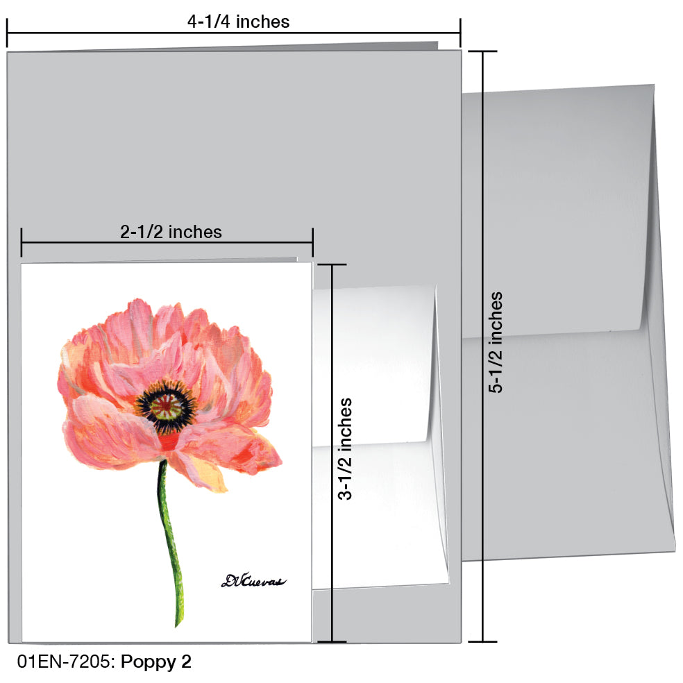 Poppy 02, Greeting Card (7205)