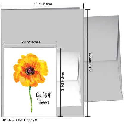 Poppy 03, Greeting Card (7206A)