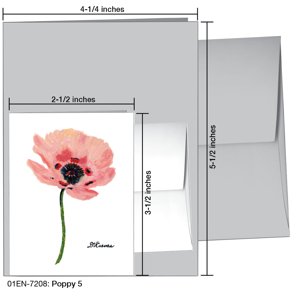 Poppy 05, Greeting Card (7208)