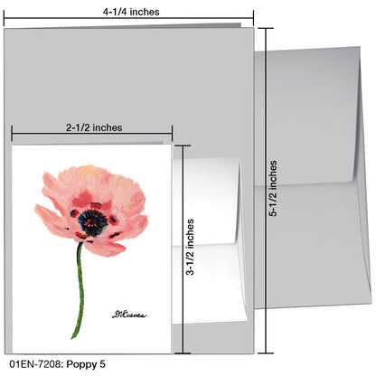 Poppy 05, Greeting Card (7208)