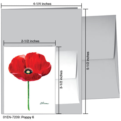 Poppy 06, Greeting Card (7209)