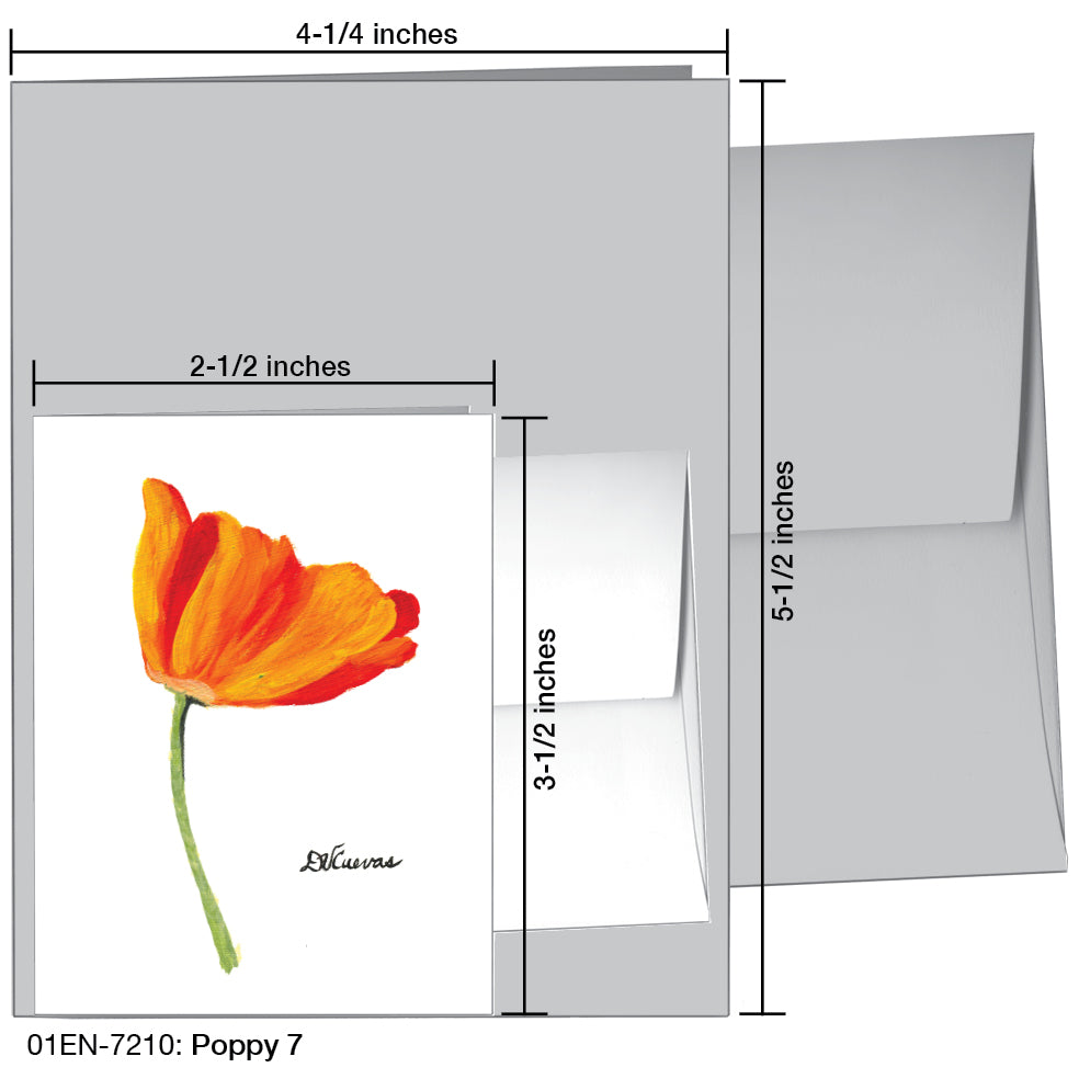 Poppy 07, Greeting Card (7210)