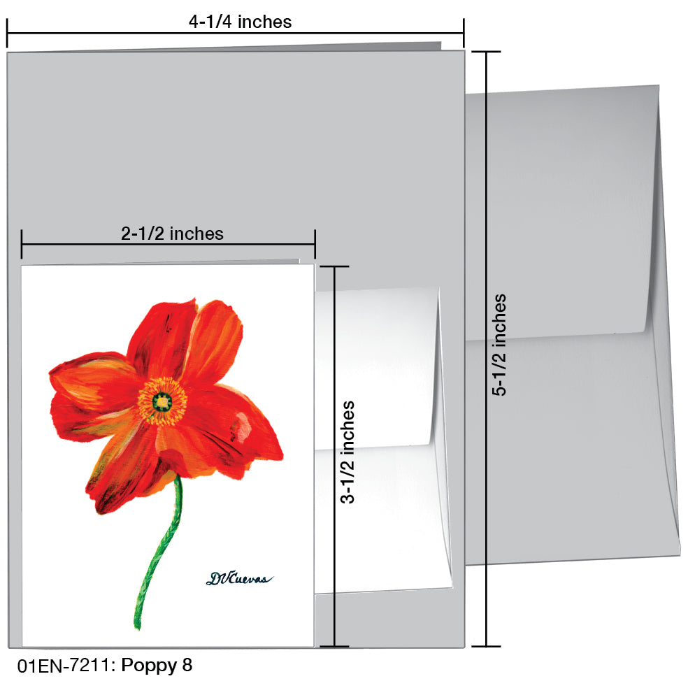 Poppy 08, Greeting Card (7211)