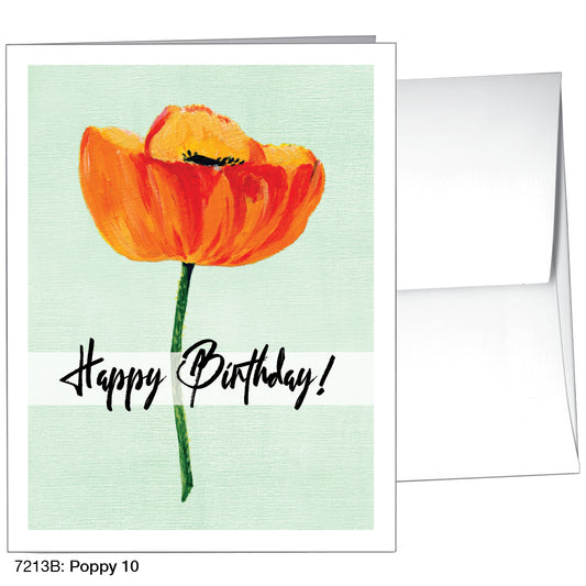 Poppy 10, Greeting Card (7213B)