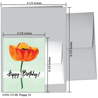 Poppy 10, Greeting Card (7213B)