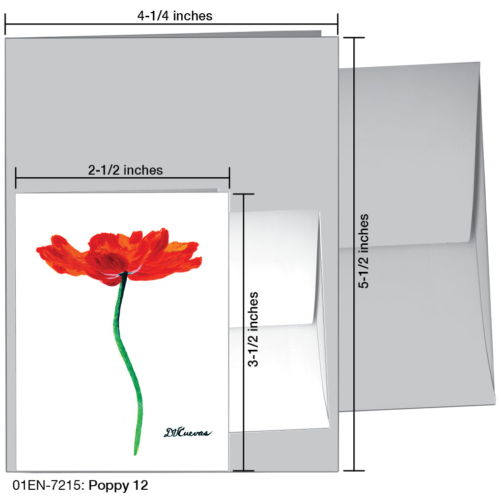 Poppy 12, Greeting Card (7215)