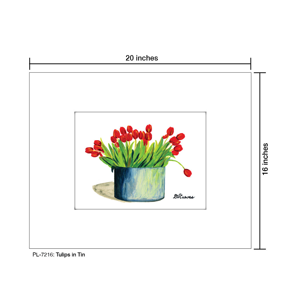 Tulips in Tin, Print (#7216)