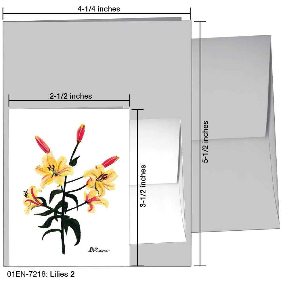 Lilies 2, Greeting Card (7218)