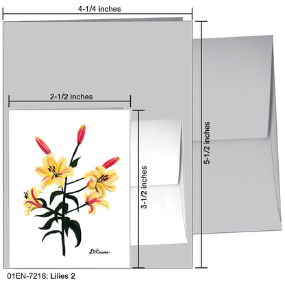 Lilies 2, Greeting Card (7218)