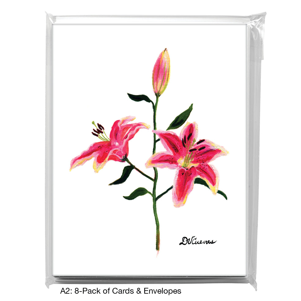 Lilies 3, Greeting Card (7219)