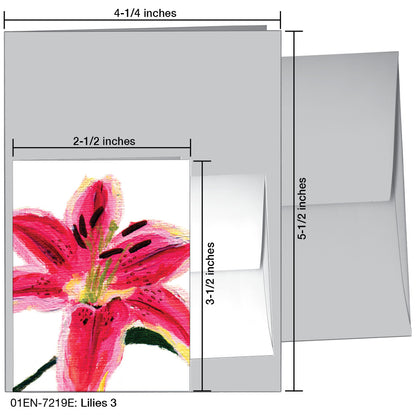 Lilies 3, Greeting Card (7219E)