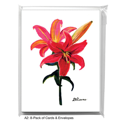 Lilies 6, Greeting Card (7222)