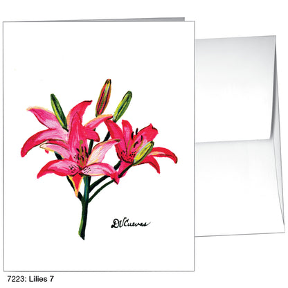 Lilies 7, Greeting Card (7223)