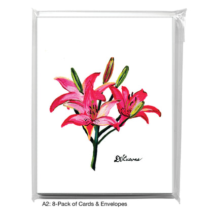 Lilies 7, Greeting Card (7223)