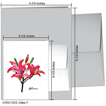 Lilies 7, Greeting Card (7223)