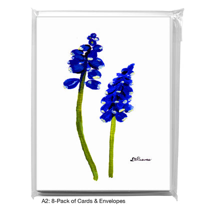 Grape Hyacinth, Greeting Card (7226)