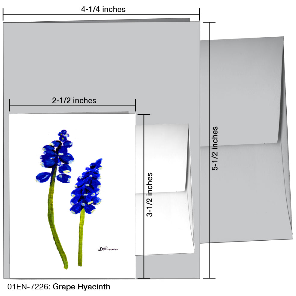 Grape Hyacinth, Greeting Card (7226)