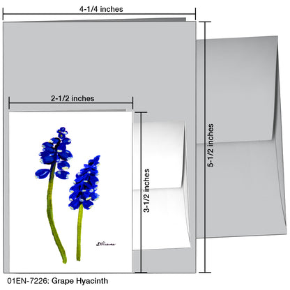 Grape Hyacinth, Greeting Card (7226)