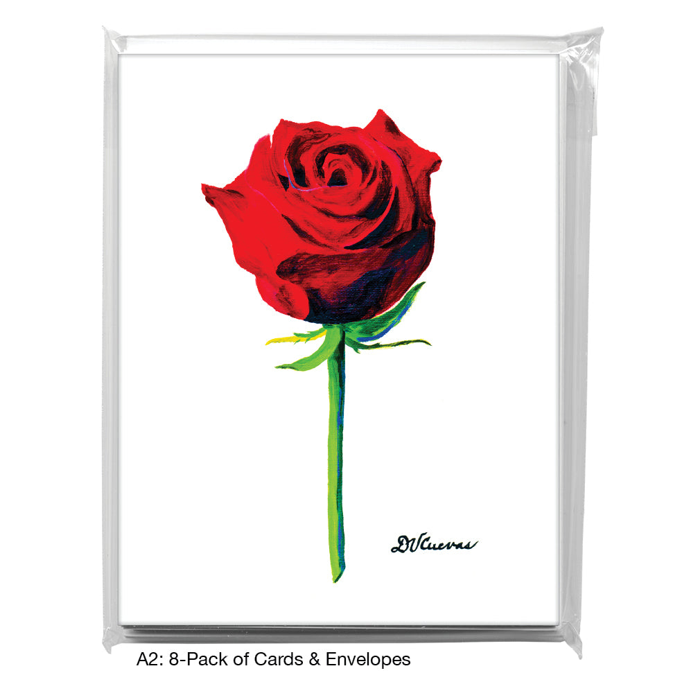 Red Rose, Greeting Card (7227)