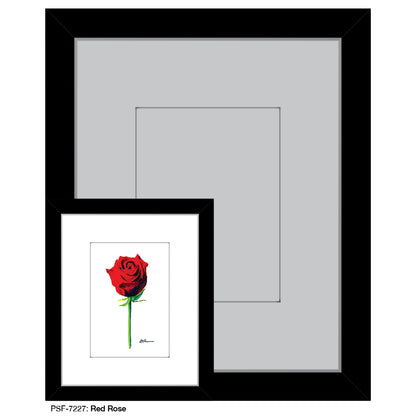 Red Rose, Print (#7227)