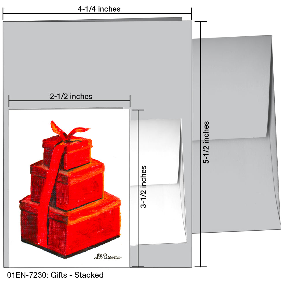 Gifts - Stacked, Greeting Card (7230)